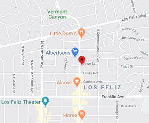 map WellStream Acupuncture 2016 Hillhurst Ave, Los Angeles CA 90027